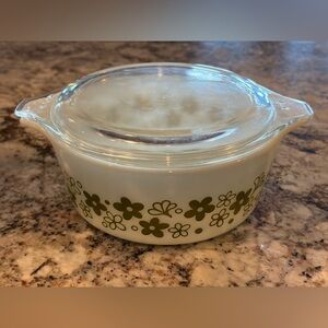 Pyrex Spring Blossom Crazy Daisy Casserole